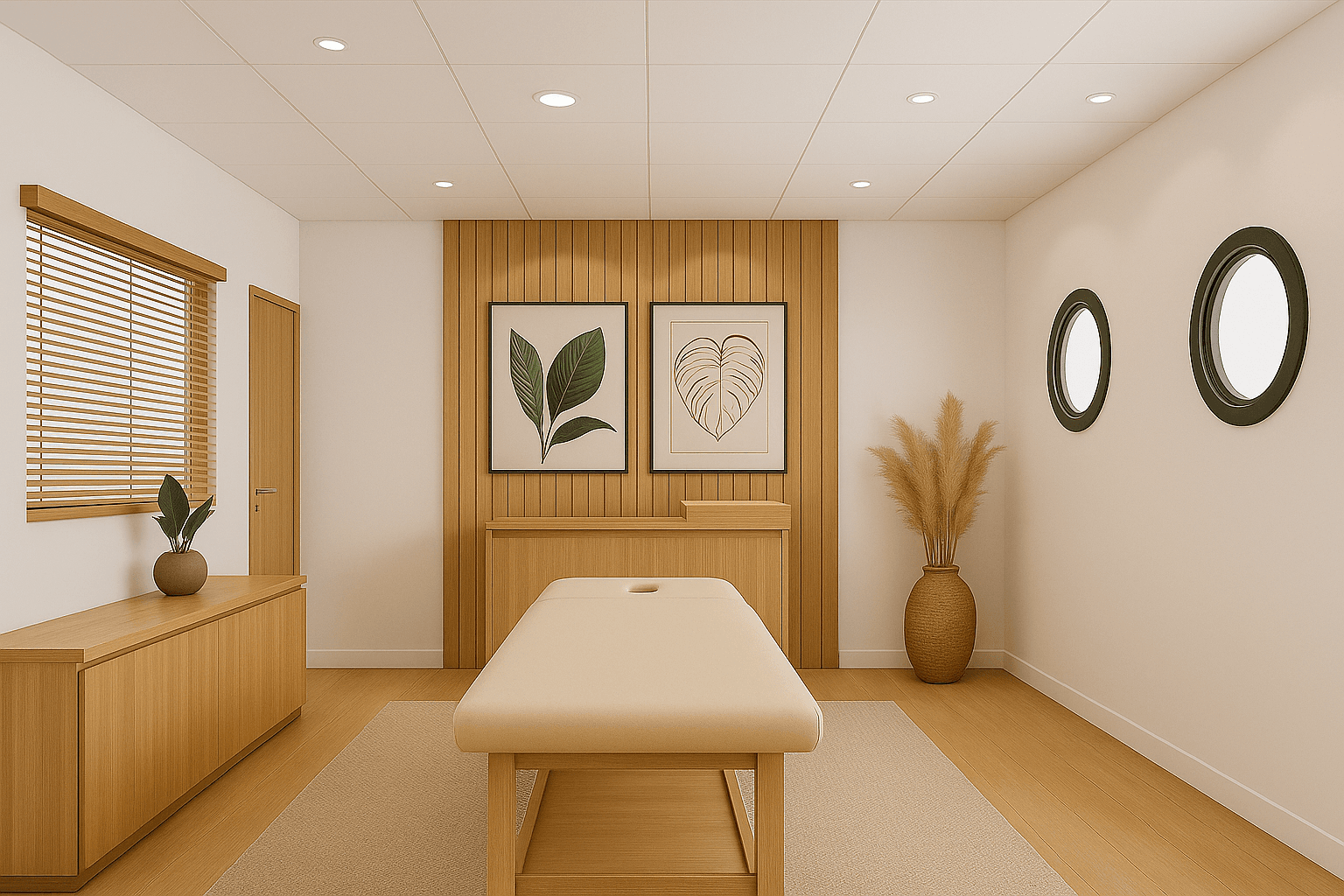 Vue intérieure de l’institut Éclat Beauté