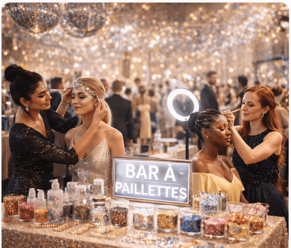 Pack Événement Pro – bar à paillettes